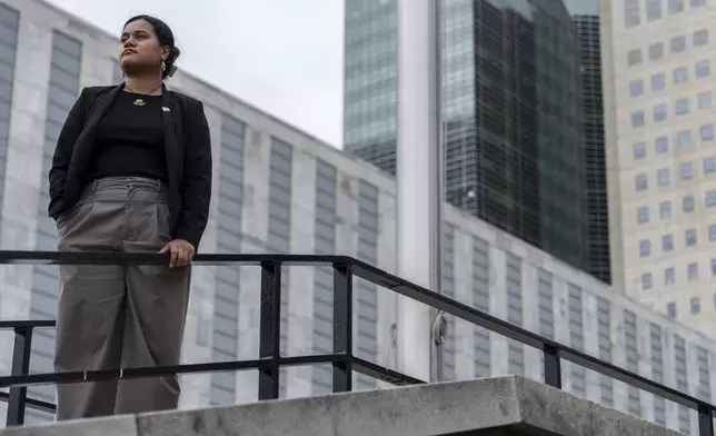 Grace Malie poses for a photo, Monday, Sept. 23, 2024, at the United Nations headquarters. (AP Photo/Julia Demaree Nikhinson)
