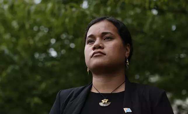 Grace Malie poses for a photo Monday, Sept. 23, 2024, at the United Nations headquarters. (AP Photo/Julia Demaree Nikhinson)