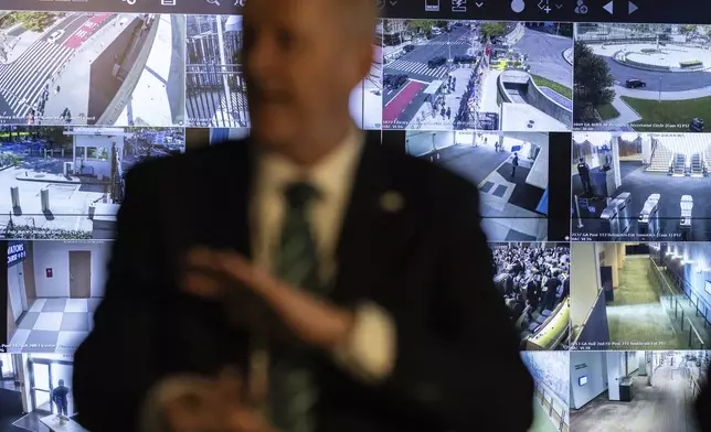 United Nations Department of Safety &amp; Security, Chief Michael Browne speaks to the media during a tour of the Joint Operations Centre inside the United Nations Headquarters, Friday Sept. 20, 2024. (AP Photo/Stefan Jeremiah)