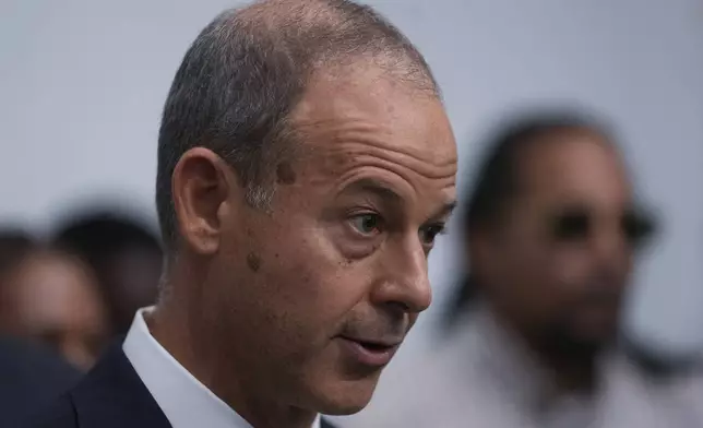 Attorney Jerome Block speaks during a press conference regarding a lawsuit alleging that more than 200 men and women were sexually abused as children while in custody at juvenile detention centers in Illinois, Tuesday, Sept. 24, 2024, in Chicago. (AP Photo/Erin Hooley)