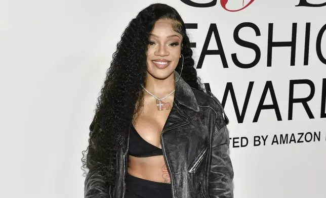 GloRilla attends the CFDA Fashion Awards at the American Museum of Natural History on Monday, Oct. 28, 2024, in New York. (Photo by Evan Agostini/Invision/AP)