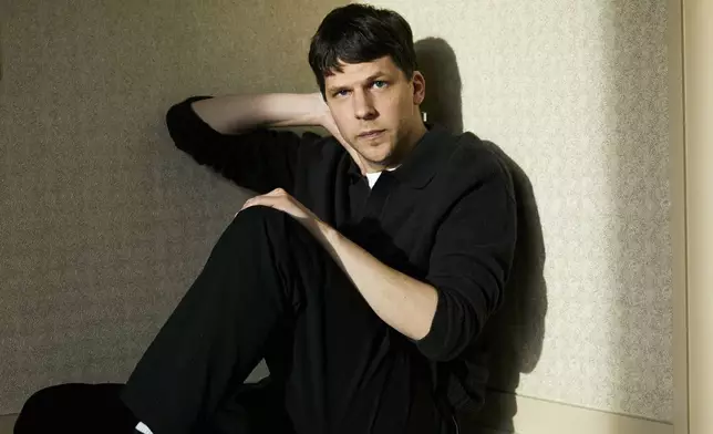 Jesse Eisenberg poses for a portrait to promote the film "A Real Pain" on Thursday, Oct. 17, 2024, in New York. (Photo by Taylor Jewell/Invision/AP)