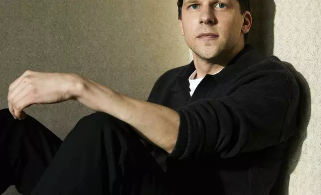 Jesse Eisenberg poses for a portrait to promote the film "A Real Pain" on Thursday, Oct. 17, 2024, in New York. (Photo by Taylor Jewell/Invision/AP)