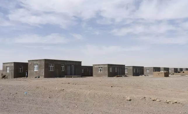 New houses are seen is seen in Zinda Jan district, of Herat province, in western Afghanistan, Saturday, Sept. 28, 2024 following a 6.3 magnitude earthquake on Oct. 7, 2023. (AP Photo/Omid Haqjoo)