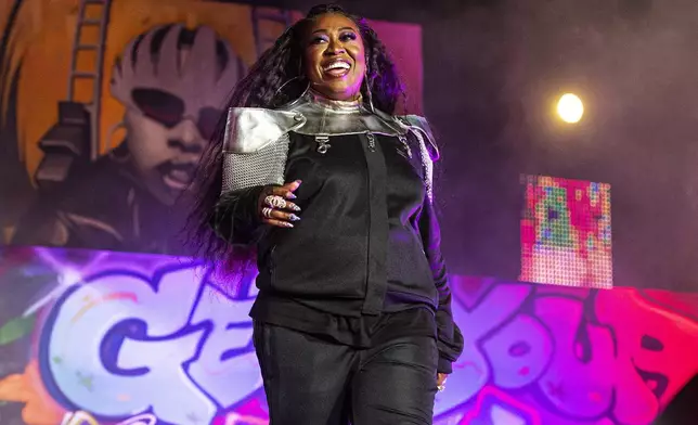 FILE - Missy Elliott performs at the 2019 Essence Festival at the Mercedes-Benz Superdome, Friday, July 5, 2019, in New Orleans. (Photo by Amy Harris/Invision/AP, File)