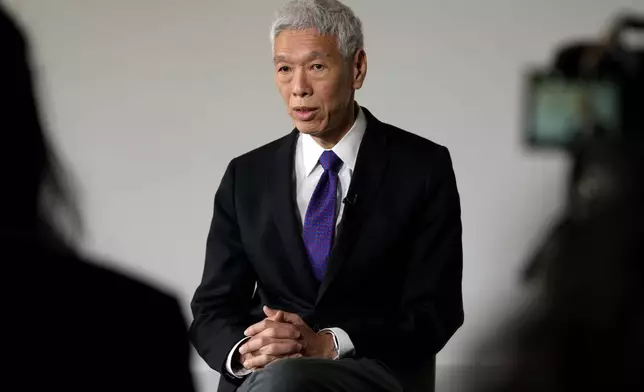 Lee Hsien Yang, who has been granted political asylum in the UK from what he called persecution in Singapore, as he is interviewed by Associated Press in London, Monday, Oct. 28, 2024. (AP Photo/Kirsty Wigglesworth)