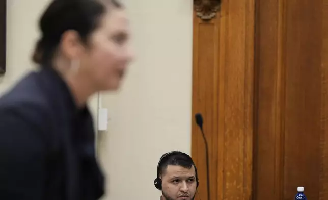 Jose Ibarra, accused of killing a nursing student Laken Hope Riley, appears in court for a motion hearing, Friday, Oct. 11, 2024, in Athens, Ga. (AP Photo/Brynn Anderson, Pool)