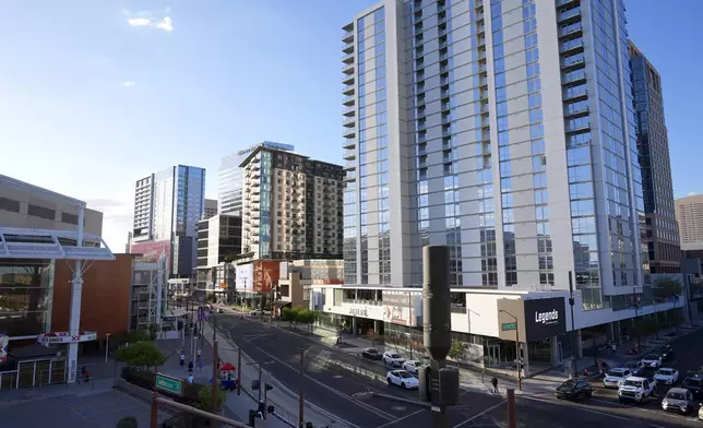 The Entertainment District shown here Thursday, Sept. 19, 2024, in Phoenix. (AP Photo/Ross D. Franklin)