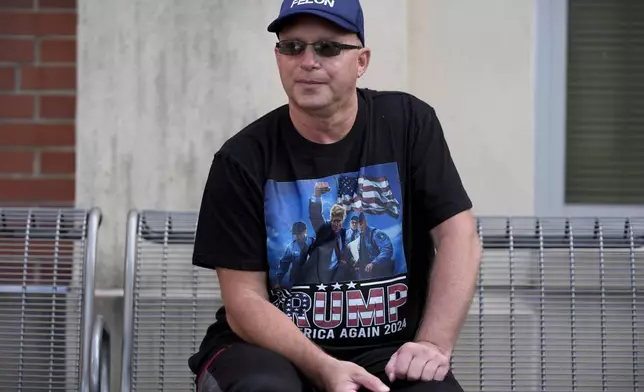 FILE - Joseph Wiederien speaks during an interview in Des Moines, Iowa, Sept. 6, 2024. (AP Photo/Charlie Neibergall)