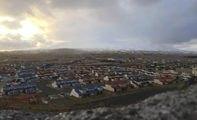 FILE - In this April 2015 photo, the buildings of the former Adak Naval Air Facility sit vacant in Alaska. (Julia O'Malley/Anchorage Daily News via AP)