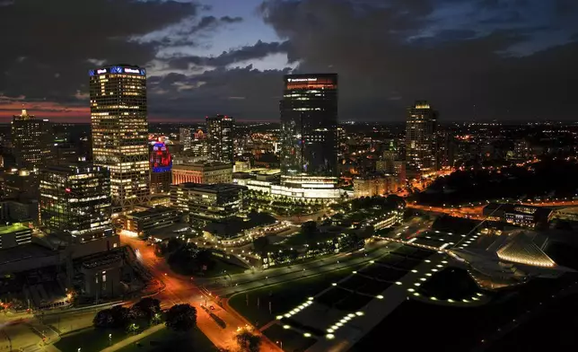 FILE - Buildings stand in the Milwaukee skyline, Sept. 6, 2022, in Milwaukee. (AP Photo/Morry Gash, File)