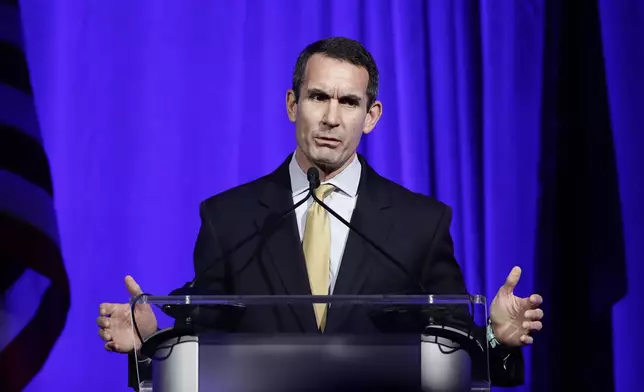 FILE - Pennsylvania Auditor General Eugene DePasquale speaks during a Pennsylvania Democratic Party fundraiser in Philadelphia, Nov. 1, 2019. (AP Photo/Matt Rourke, File)