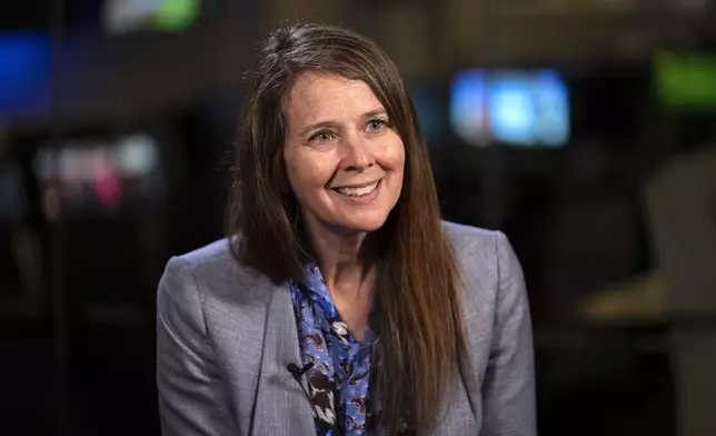 Director of the U.S. Cybersecurity and Infrastructure Security Agency (CISA) Jen Easterly speaks to The Associated Press in Washington, Wednesday, Oct. 2, 2024. (AP Photo/Ben Curtis)