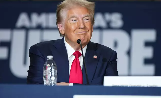 Republican presidential nominee former President Donald Trump attends a campaign event Saturday, Oct. 12, 2024, in North Las Vegas, Nev. (AP Photo/Lucas Peltier)