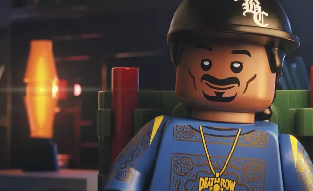 This image released by Focus Features shows the lego character voiced by Snoop Dogg in a scene from "Piece By Piece." (Focus Features via AP)