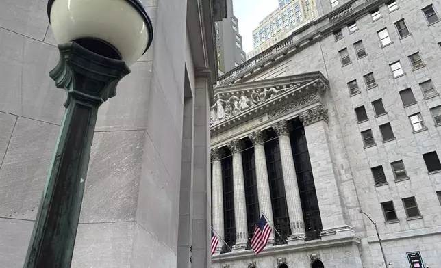 FILE - The New York Stock Exchange is shown on Sept. 24, 2024., 2024, in New York. (AP Photo/Peter Morgan, File)