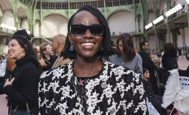 Lupita Nyong'o attends the Chanel Spring/Summer 2025 collection presented Tuesday, Oct. 1, 2024, in Paris. (Photo by Vianney Le Caer/Invision/AP)