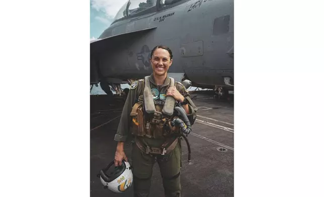 This undated photo released by the U.S. Navy shows Lt. Serena Wileman, a Naval Aviator. (U.S. Navy via AP)