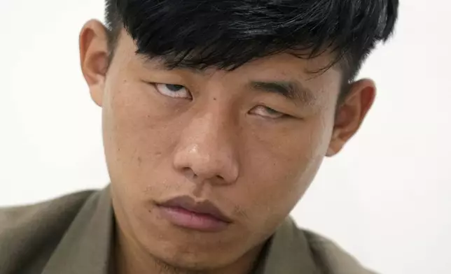 Takosangba Jamir, 27, a blind pianist, waits to perform at the two-day Brillante Piano Festival in Bengaluru, India, Sunday, Sept. 29, 2024. (AP Photo/Aijaz Rahi)