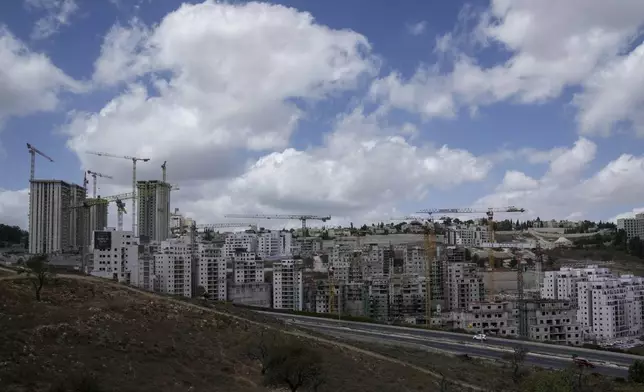 A view of a construction site in Jerusalem on Monday, Sept. 16, 2024. (AP Photo/Mahmoud Illean)