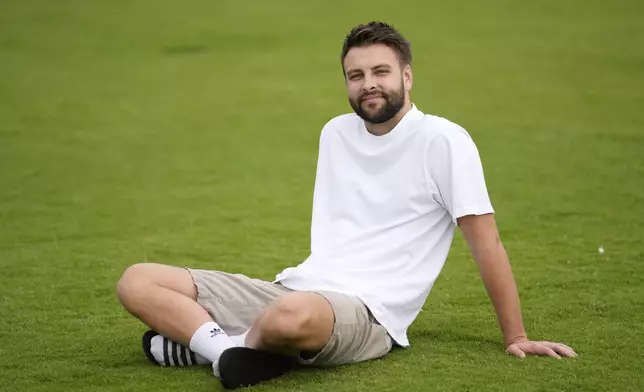 Influencer Jimmy Darts poses for a portrait, Monday, Oct. 14, 2024, in Irvine, Calif. (AP Photo/Chris Pizzello)