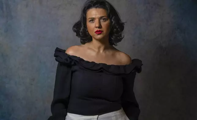 Khatia Buniatishvili poses for a portrait on Tuesday, Sept. 24, 2024, in New York. (AP Photo/Gary Gerard Hamilton)