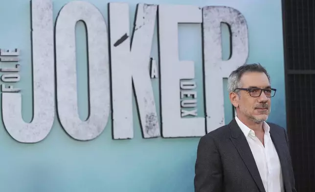 Todd Phillips arrives at the premiere of "Joker: Folie a Deux" on Monday, Sept. 30, 2024, at TCL Chinese Theatre in Los Angeles. (Photo by Jordan Strauss/Invision/AP)