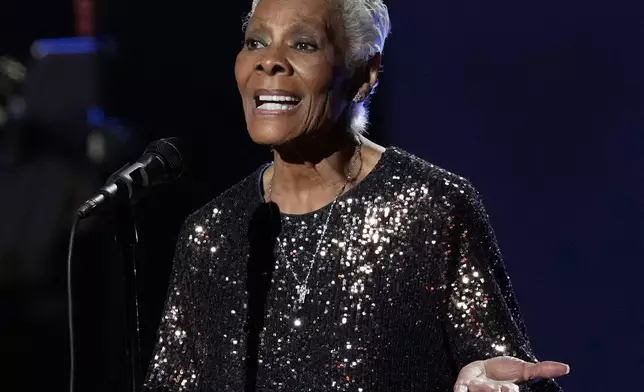 FILE - Dionne Warwick performs at MusiCares Person of the Year honoring Berry Gordy and Smokey Robinson at the Los Angeles Convention Center on Friday, Feb. 3, 2023. (AP Photo/Chris Pizzello)