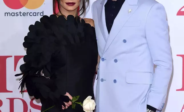 FILE - Liam Payne and Cheryl attend the Brit Awards at the O2 Arena, in London, on Feb. 21, 2018. (Ian West/PA via AP, File)