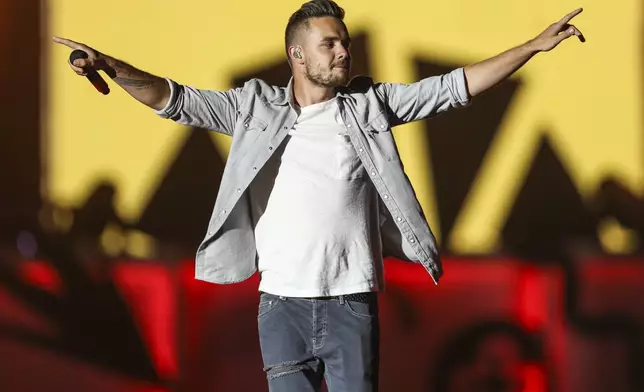 FILE - Liam Payne of One Direction performs during the Honda Civic Tour at Qualcomm Stadium on Thursday, July 9, 2015, in San Diego, Calif. (Photo by Rich Fury/Invision/AP, File)