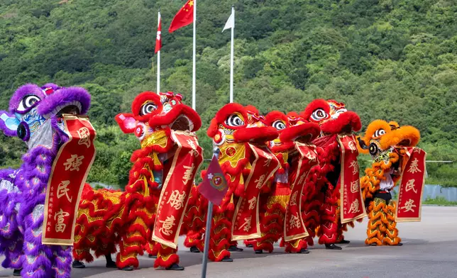 Security Bureau holds parade by disciplined services and youth groups and fun day in celebration of National Day  Source: HKSAR Government Press Releases