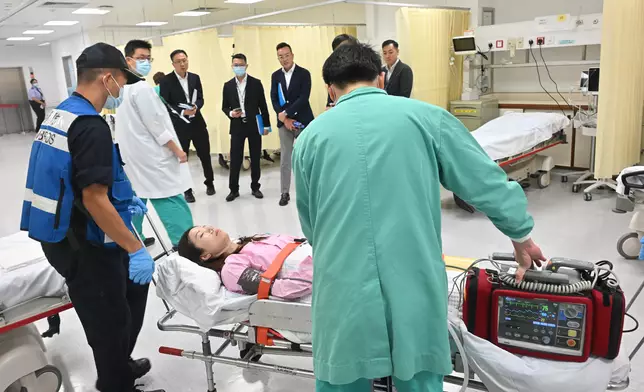 Drill for Pilot Scheme for Direct Cross-boundary Ambulance Transfer in GBA by HKSAR and Macao SAR Governments conducted smoothly today  Source: HKSAR Government Press Releases