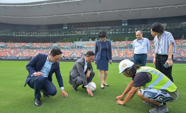 SCST reviews preparatory work for test event to be held at Kai Tak Sports Park  Source: HKSAR Government Press Releases