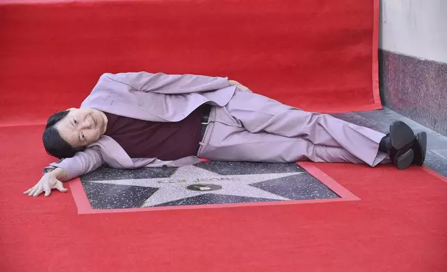 Ken Jeong attends a ceremony honoring him with a star on the Hollywood Walk of Fame on Wednesday, Oct. 23, 2024, in Los Angeles. (Photo by Richard Shotwell/Invision/AP)