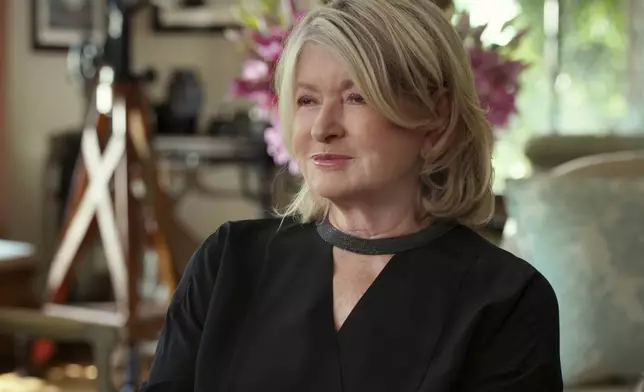 This image released by Netflix shows Martha Stewart in a scene from the documentary "Martha." (Netflix via AP)