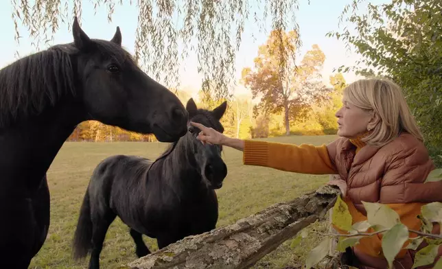 This image released by Netflix shows Martha Stewart in a scene from the documentary "Martha." (Netflix via AP)