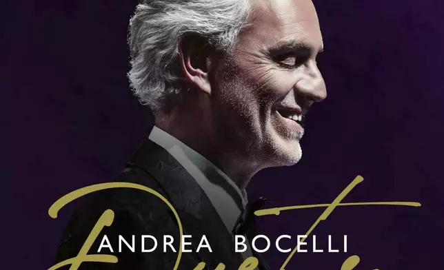 This album cover image shows "Duets" by Andrea Bocelli. (Decca-Sugar Music via AP)