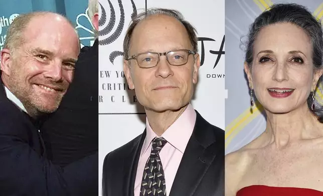 This combination of photos shows actors, from left, Dan Butler, David Hyde Pierce and Bebe Neuwirth. (AP Photo)