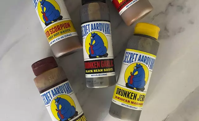 This image provided by Katie Workman shows a variety of Secret Aardvark Sauces. (Katie Workman via AP)