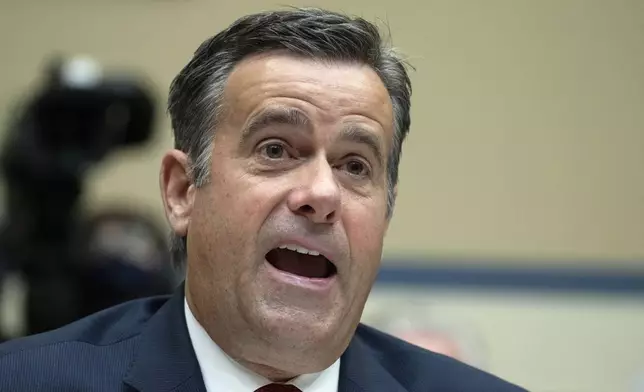 FILE - Former Director of National Intelligence John Ratcliffe, testifies before a hearing April 18, 2023, on Capitol Hill in Washington. (AP Photo/Manuel Balce Ceneta, File)