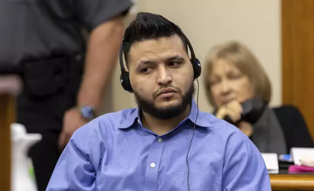 CORRECTS DATE Jose Ibarra appears at his trial at the Athens-Clarke County Superior Court on Tuesday, Nov. 19, 2024, in Athens, Ga. (Arvin Temkar/Atlanta Journal-Constitution via AP, Pool)