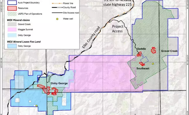 Figure 6. Aura Project – Land holdings and Infrastructure. (Graphic: Business Wire)