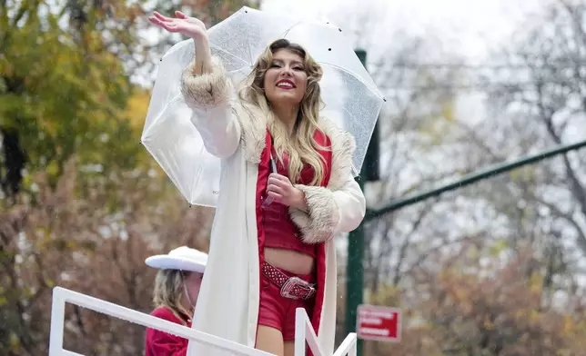 Dasha rides a float in the Macy's Thanksgiving Day Parade, Thursday, Nov. 28, 2024, in New York. (Photo by Charles Sykes/Invision/AP)