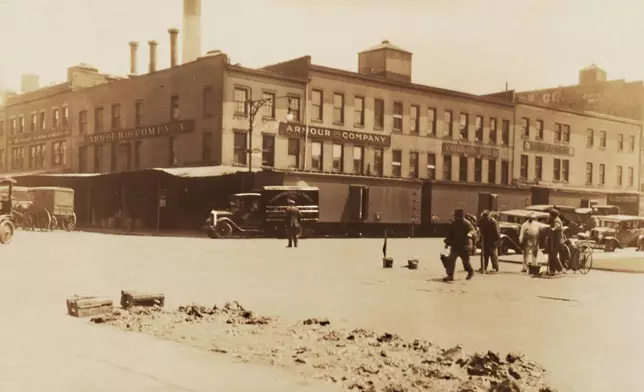 This image from the Collections of the New York Public Library shows part of New York's Meatpacking District. (Collections of the New York Public Library via AP)