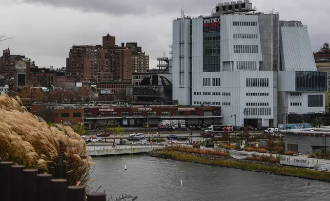 The Gansevoort Market and the Whitney Museum of American Art are seen from Little Island park, Friday, Nov. 22, 2024, in New York. (AP Photo/Julia Demaree Nikhinson)