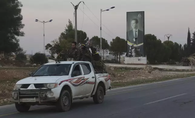 Opposition forces take control of areas outside Aleppo, Syria, Friday, Nov. 29, 2024. (AP Photo/Ghaith Alsayed)