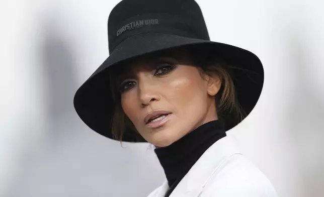 Jennifer Lopez poses for photographers upon arrival at the photo call for the film 'Unstoppable' on Thursday, Nov. 7, 2024, in London. (Photo by Scott A Garfitt/Invision/AP)