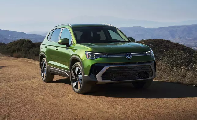 This photo provided by Volkswagen shows the 2025 Taos. The Taos packs plenty of modern tech and safety features into a tidy package. (Courtesy of Volkswagen of America via AP)