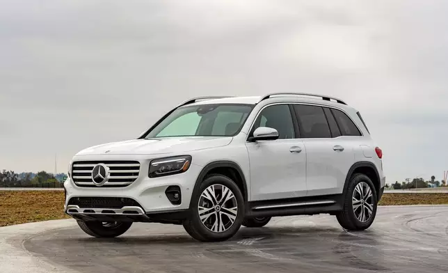 This photo provided by Edmunds shows the Mercedes-Benz GLB. The GLB is a great prick if you want an upscale small SUV that's ideal for driving in the city. (Courtesy of Edmunds via AP)