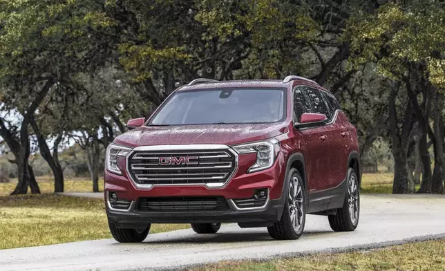 This photo provided by GMC shows the 2024 Terrain. Dealers could be looking to offload the last of their 2024 Terrains to make room for the redesigned 2025 Terrain. (Courtesy of General Motors via AP)